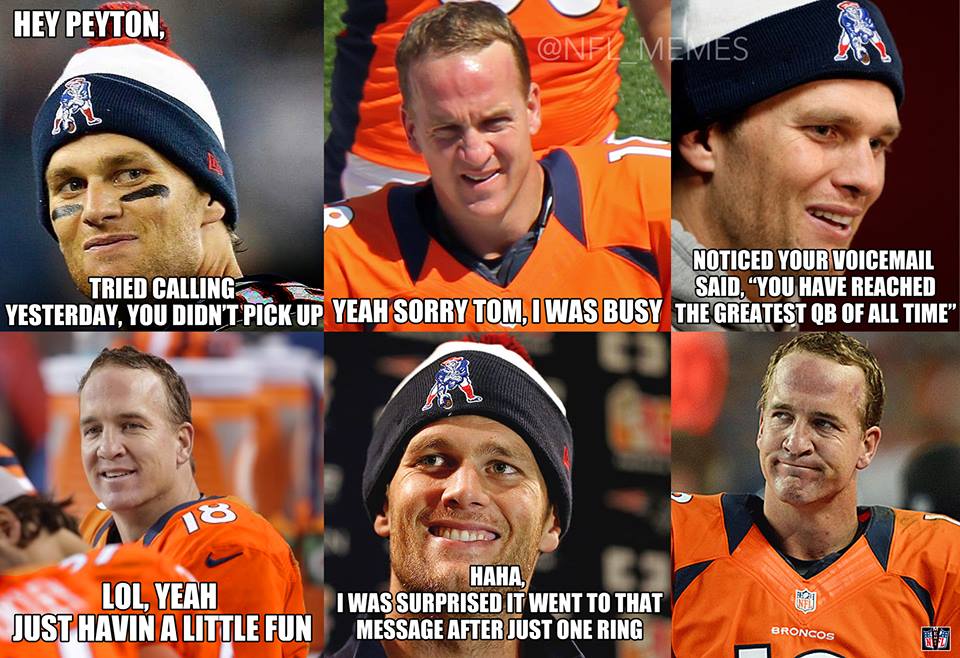 That's right ,Peyton .. count the rings !