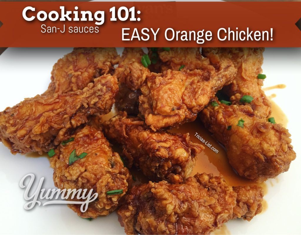 Cooking 101: EASY Orange Chicken Wings With San-J! #MomsMeet