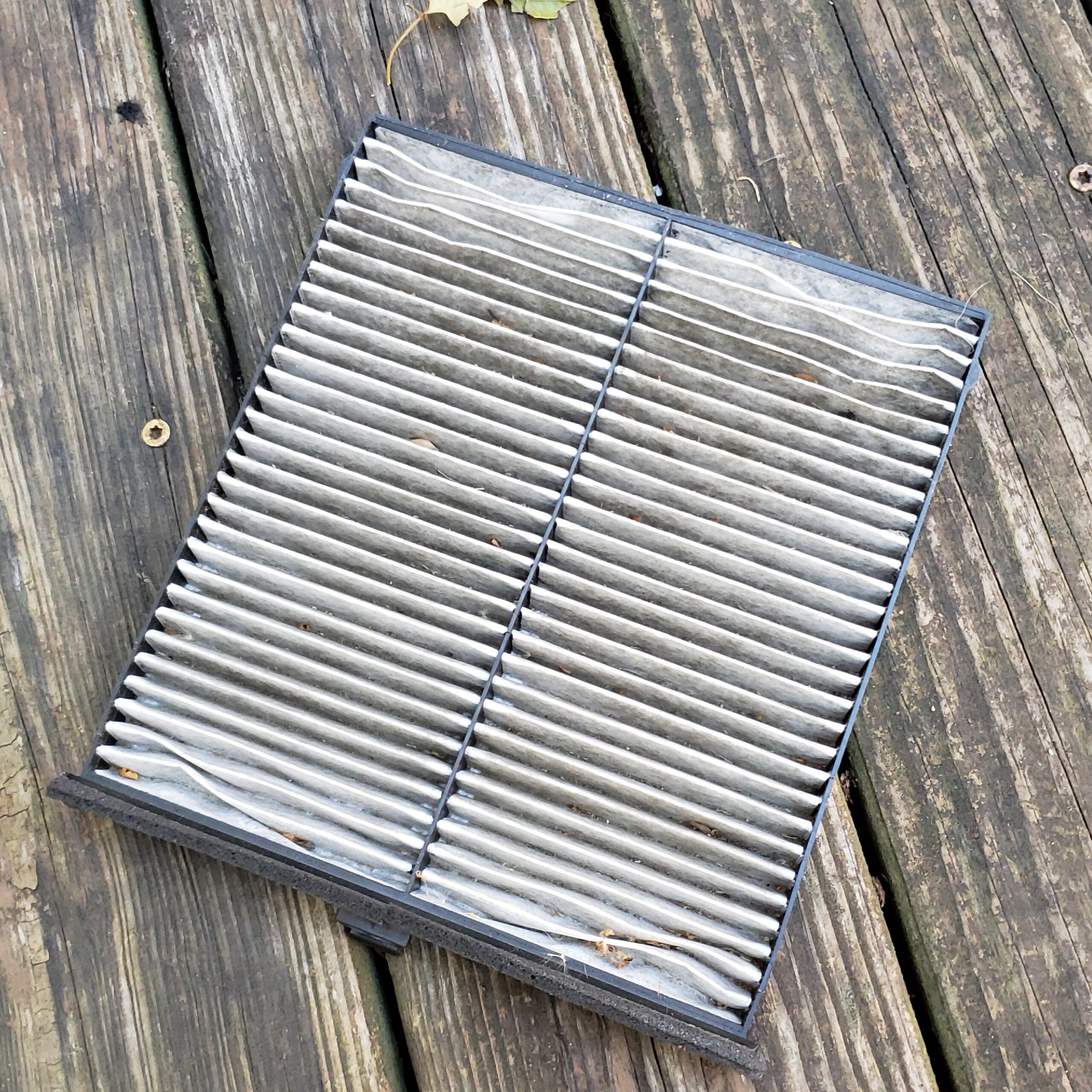 Dirty Cabin air filter... bad maintenance 